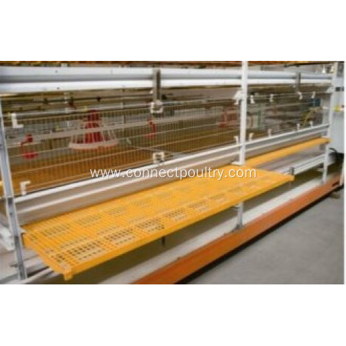 Broiler cage system for poultry farm equipment